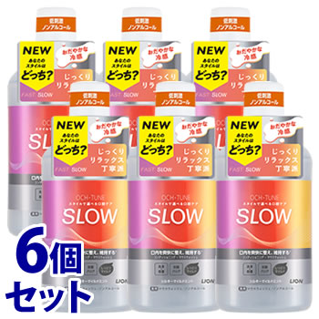 《セット販売》　ライオン OCH-TUNE マウスウォッシュ SLOW シルキーマイルドミント (600mL)×6個 洗口液 ノンアルコール オクチューン　医薬部外品　送料無料｜kusurinofukutaro