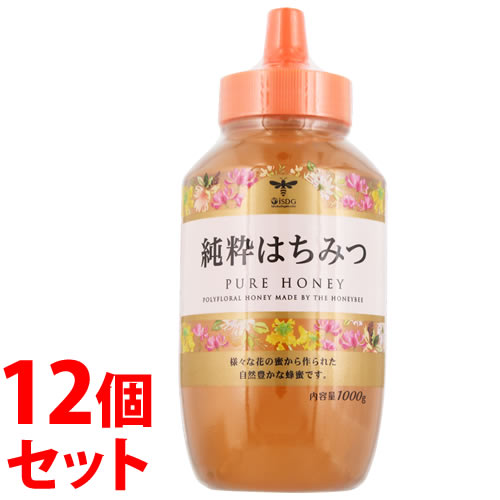 《セット販売》　医食同源ドットコム 純粋はちみつ (1kg)×12個セット 蜂蜜　※軽減税率対象商品