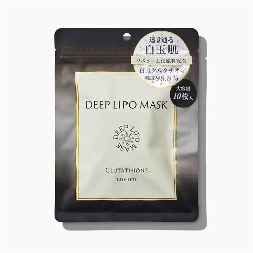 Yahoo! Yahoo!ショッピング(ヤフー ショッピング)ＭＤ　ＤＥＥＰＬＩＰＯ　フェイスマスク　ＧＬＵＴＡＴＨＩＯＮＥ　１０枚　シートマスク　ツルハHD専売品　リポソーム　グルタチオン