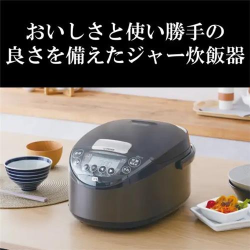 タイガー魔法瓶 IHジャー炊飯器 (5.5合炊き)モーブブラックJPW-M100 KV