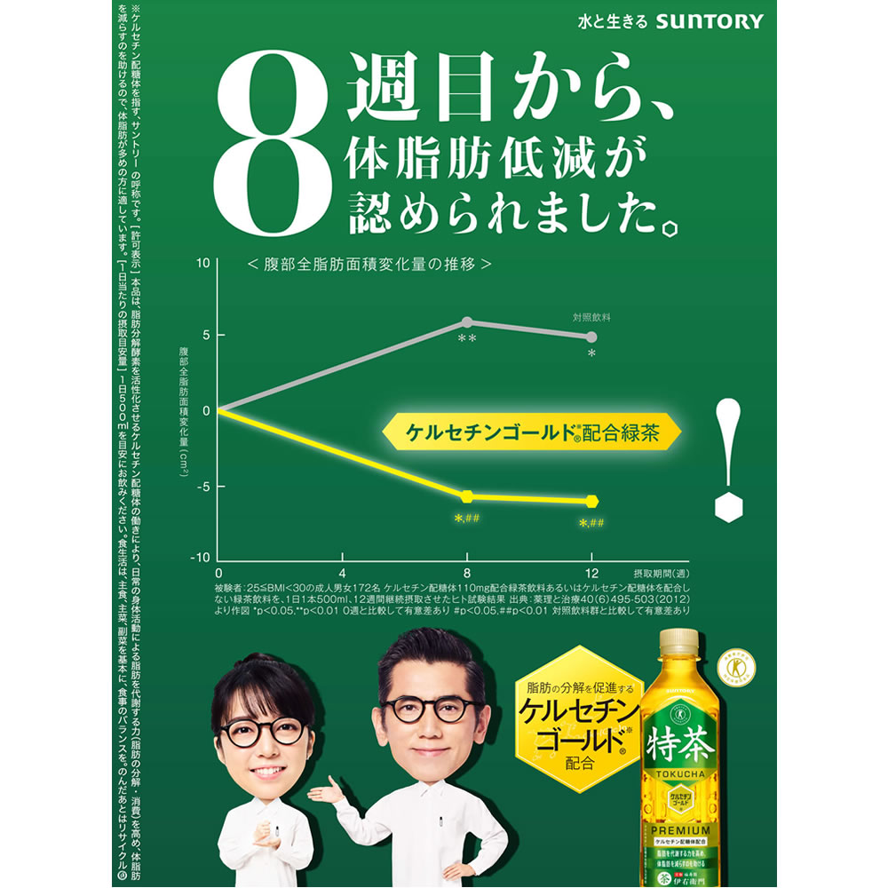 サントリー - 特茶24本入り　2ケース 伊右衛門（サントリー） サントリー 伊右衛門 特茶 特定保健用