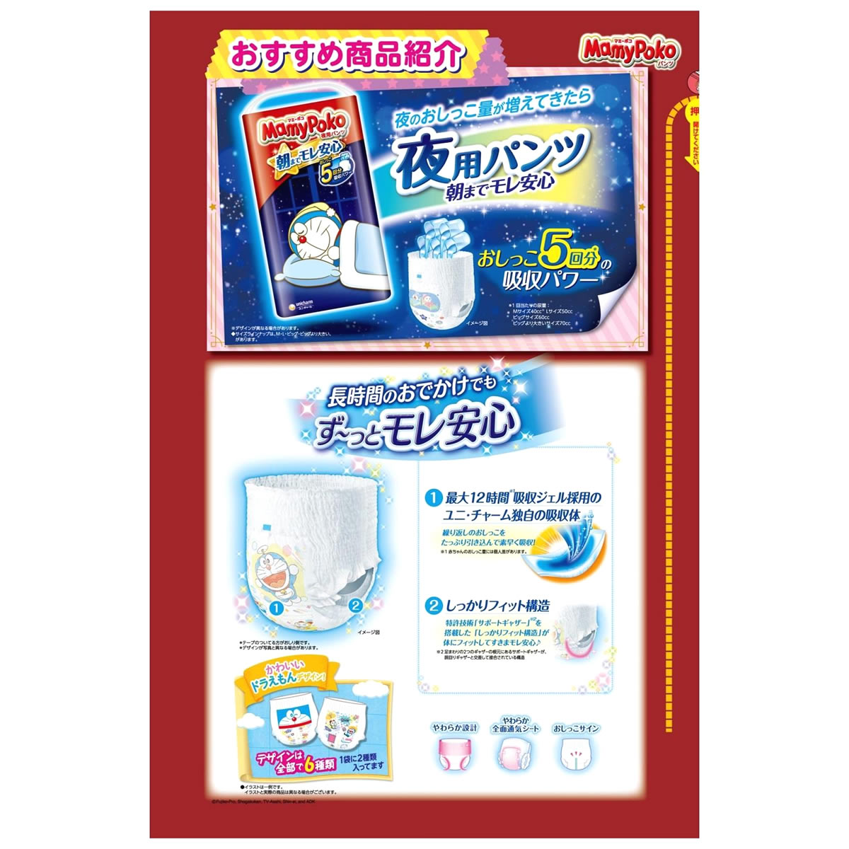 セット販売》 ユニチャーム マミーポコパンツ ドラえもん ビッグ (54枚 
