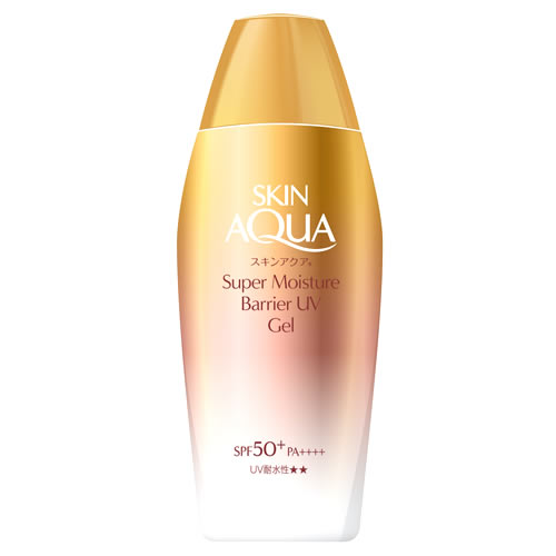 《セット販売》　ロート製薬 スキンアクア スーパーモイスチャーバリア UVジェル SPF50+ PA++++ (100g)×5個セット 日焼け止め 顔 からだ用　送料無料｜kusurinofukutaro｜02