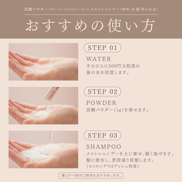 花王 メルト クリーミーメルトフォーム (1g×12包) 生炭酸シャンプー