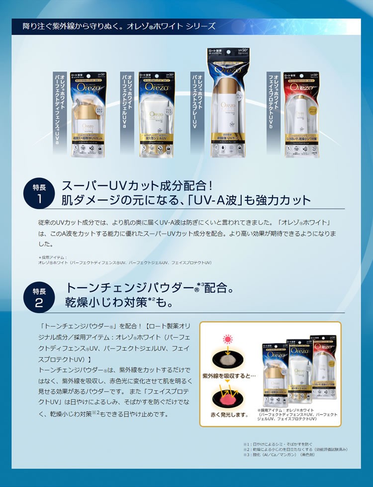 ツルハグループ限定※ ロート製薬 Orezo オレゾ ホワイト パーフェクト