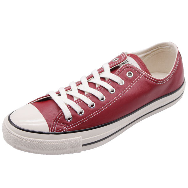 コンバース スニーカー メンズ 靴 赤 レッド チャックテイラー レザー オールスター CONVERSE LEATHER ALL STAR US OX  : 31305360 : 靴のニシムラ - 通販 - Yahoo!ショッピング