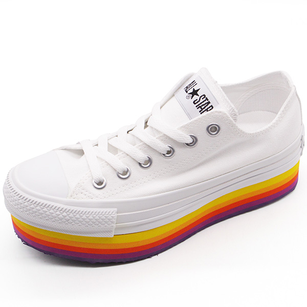 コンバース スニーカー レディース ガールズ 靴 白 ホワイト 黒 ブラック 虹色 レインボー 厚底 スタイルアップ 足長効果 Converse All Star Chunkyline Rb Ox 靴のニシムラ Paypayモール店 通販 Paypayモール コンバース スニーカー レディース ガールズ 靴 白 ホワイト 黒 ブラック 虹色 レインボー 厚底 スタイルアップ 足長効果 Converse All Star Chunkyline Rb Ox 靴のニシムラ Paypayモール店 通販 Paypayモール
