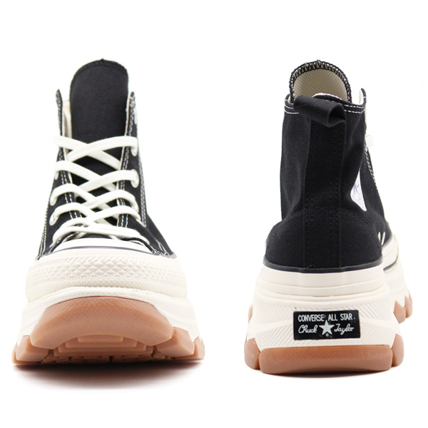 CONVERSE（コンバース） スニーカー レディース 靴 ハイカット 厚底 黒