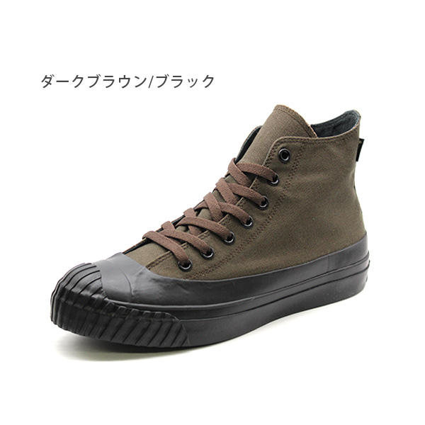 LARKINS スニーカー メンズ 靴 ハイカット 黒 ブラック 茶