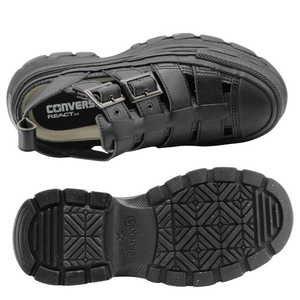 コンバース　CONVERSE (25.5) レザーグルカサンダル　黒　ブラック 楽天市場】コンバース オールスター サンダル メンズ 靴 黒