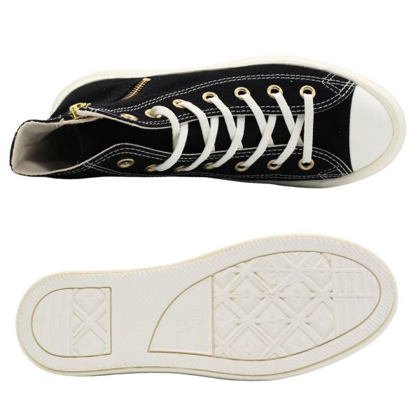 ★新品未使用 converse スニーカー 23.5㎝★ CONVERSE コンバース スニーカー レディース 靴 ハイカット 黒