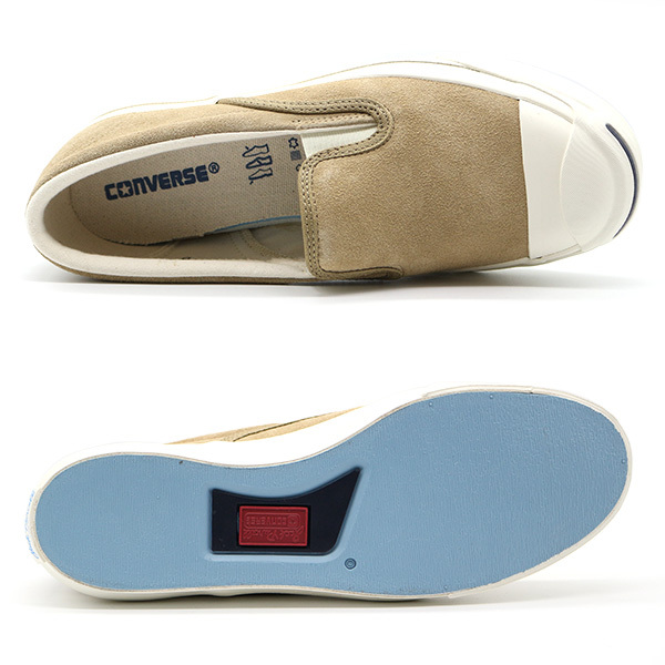 JACK PURCELL コンバース メンズ 靴 スリッポン ベージュ ジャック
