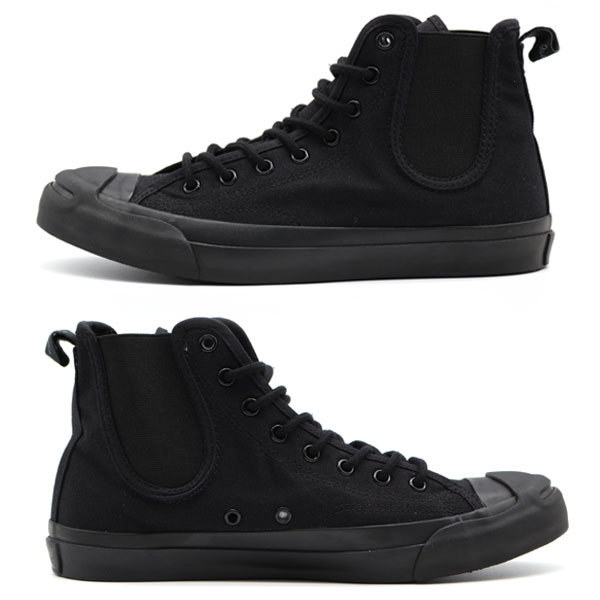 Jack Purcell ブラック ハイカットスニーカー JACK PURCELL コンバース スニーカー メンズ レディース ハイカット