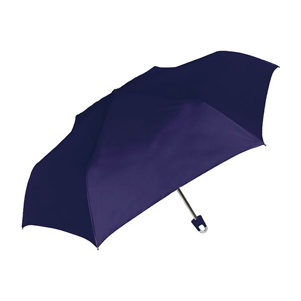 折りたたみ傘 55cm レディース メンズ 男女兼用 カラビナ付き 無地 フラットタイプ 軽量 コンパクト 傘 かさ おしゃれ 折り畳み傘  シェイルシェイル 722-003