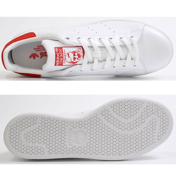 adidas アディダス　STAN SMITH スタンスミス M20326　白赤 adidas アディダス スニーカー メンズ レディース ローカット