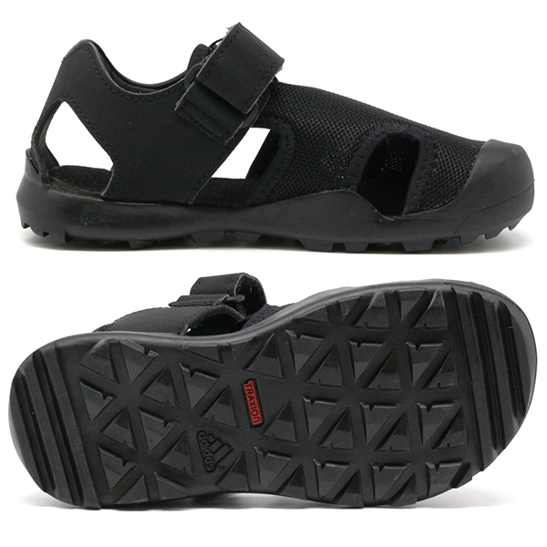 【ダグロダス】 adidas（アディダス） サンダル キッズ 子供 靴 黒 ブラック 軽量