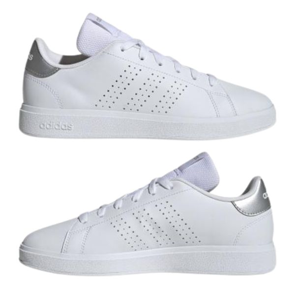 adidas（アディダス） スニーカー レディース 靴 白 ホワイト 銀色