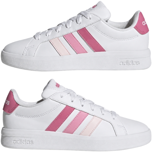adidas（アディダス） スニーカー レディース キッズ ジュニア 白