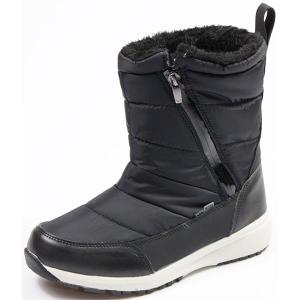 ブーツ レディース 靴 ショート 黒 青 ブラック 防水 雨 雪 冬 軽量 軽い 裏ボア 暖か ダン...
