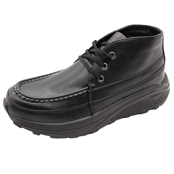 ブーツ スニーカー メンズ 靴 ショートブーツ レインブーツ 黒 ブラック 厚底 防水 雨 冬 シン...