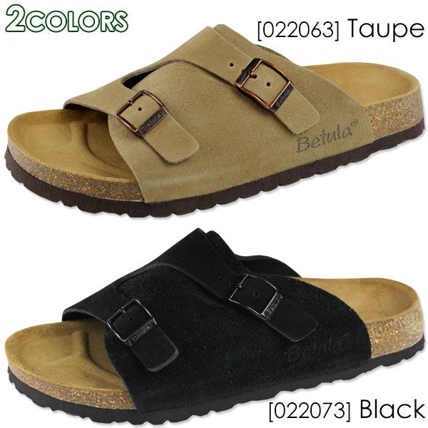 ☆美品　Betula ベチュラ ビルケンシュトック　サンダル　スエード　ダブル黒 BIRKENSTOCK Betula by Maryland 022 メンズ レディース