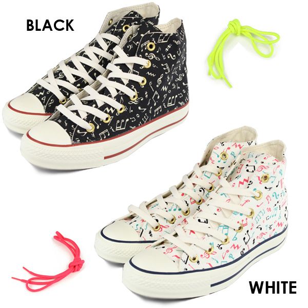 ロ*コ様 コンバース ハイカット スニーカー 音符柄 美品 27cm CONVERSE（コンバース） CONVERSE ALL STAR MINIM HI オールスター