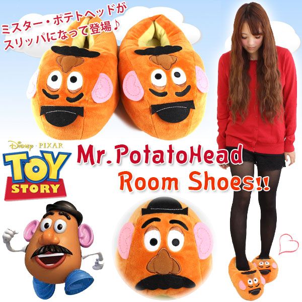 Disney TOY STORY 281220 281221 キッズ レディース ミスター・ポテトヘッド ルームシューズ