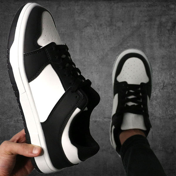 【限定値下げ】ボルテージ 24cm/37 Hロゴ ブラック/ホワイト スニーカー moz（モズ） スニーカー レディース 靴 黒 ブラック 白 ホワイト
