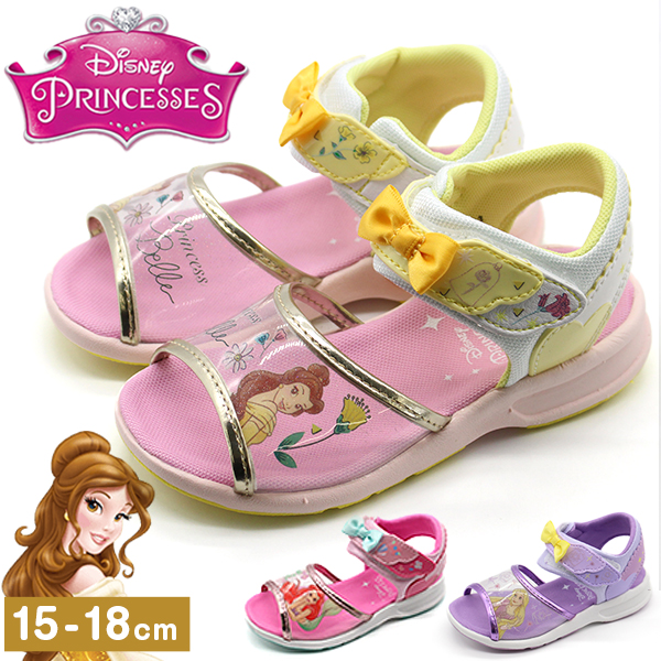 ディズニー サンダル キッズ ジュニア 子供 女の子 靴 ピンク パープル Disney ディズニープリンセス ラプンツェル アリエル ムーンスター moonstar DN C1330 |  | 03