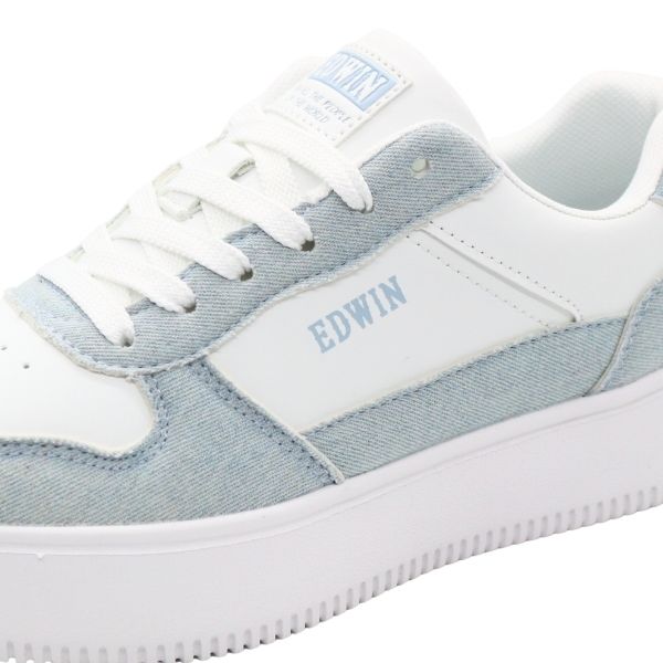 EDWIN（エドウィン） スニーカー レディース 靴 ベージュ ホワイト 白
