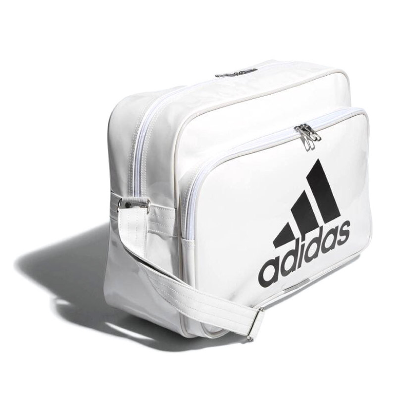 アディダス adidas エナメルショルダーバッグ エナメルバッグ L