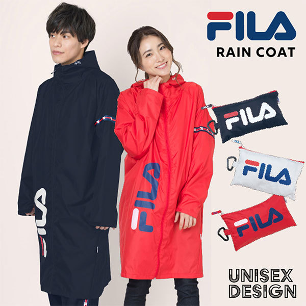 FILA（フィラ） レインコート 自転車 レディース メンズ 撥水 雨