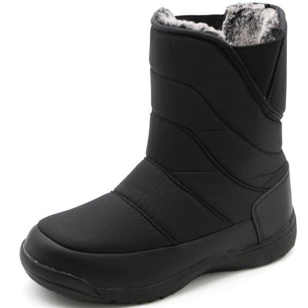 ブーツ レディース 靴 サイドゴア 黒 ブラック カーキ 防水 雨 雪 裏