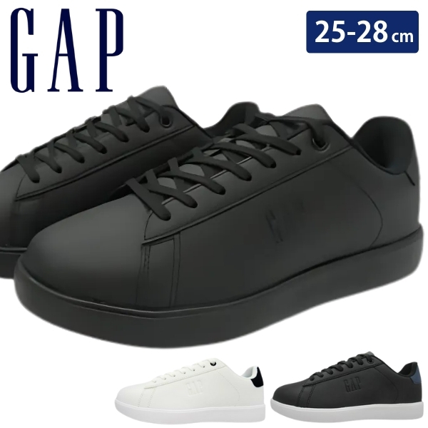 高品質人気商品！L！V！デニム メンズ スニーカー ブラック ホワイト 42~~ GAP（ギャップ） スニーカー メンズ 靴 白 ホワイト 黒 ブラック