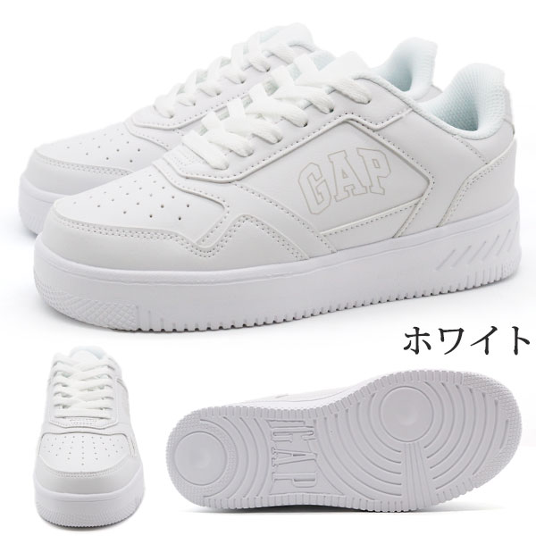 GAP ギャップ スニーカー レディース 靴 白 ホワイト 軽量 軽い