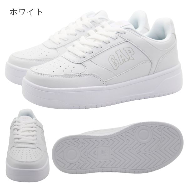 GAP スニーカー レディース 靴 シューズ 白 ホワイト コート