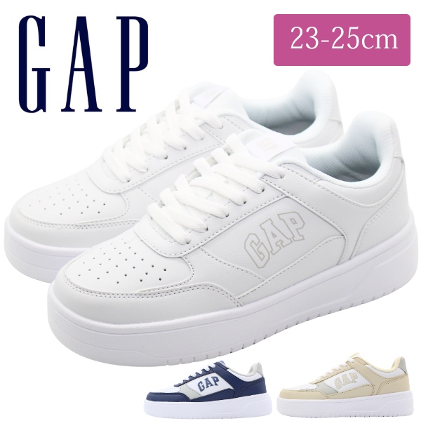 GAP スニーカー レディース 靴 シューズ 白 ホワイト コート