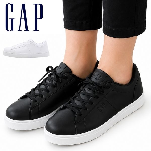 GAP(ギャップ) スニーカー レディース 靴 ローカット 黒 ブラック 白 GAP(ギャップ) スニーカー レディース 靴 ローカット 黒 ブラック 白