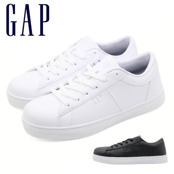 GAP（ギャップ） スニーカー レディース 靴 ローカット 黒 ブラック 白