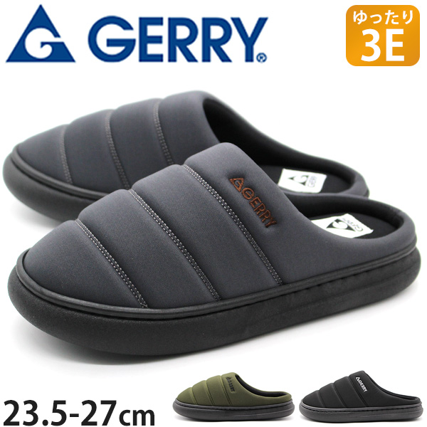 GERRY（ジェリー） サンダル メンズ レディース 靴 黒 ブラック ダウン