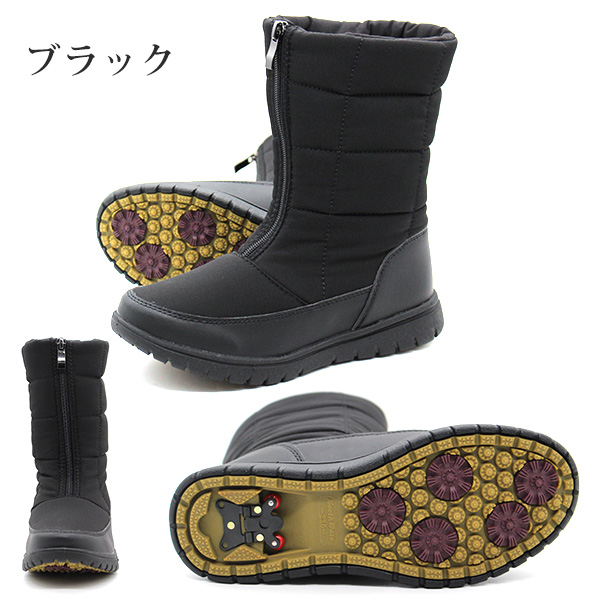 NORTH DATE（ノースデイト） ブーツ レディース 長靴 黒 ブラック