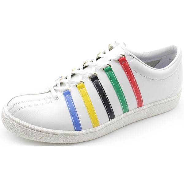 ケースイス スニーカー メンズ 靴 白 ホワイト マルチ 天然皮革 ブランド シンプル 日本製 正規品 K-SWISS CLASSIC 66 JPN TYO