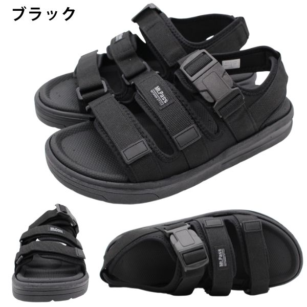 スポーツサンダル ネイビー/グレー スポーツサンダル サンダル ベルト[品番：XV000019319]｜Style