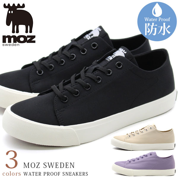 moz（モズ） スニーカー レディース 靴 黒 ブラック アイボリー