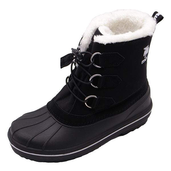 moz（モズ） ウィンターブーツ レディース キッズ ジュニア 子供 靴 黒