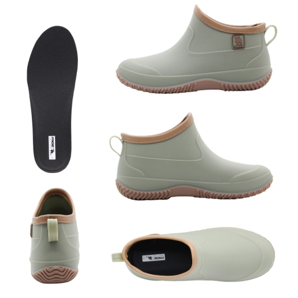 moz（モズ） レインブーツ レディース 靴 長靴 黒 ブラック カーキ