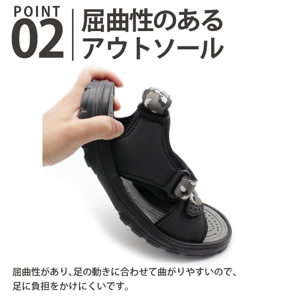 サンダル メンズ 靴 スポーツ 黒 ブラック ネイビー カモフラージュ