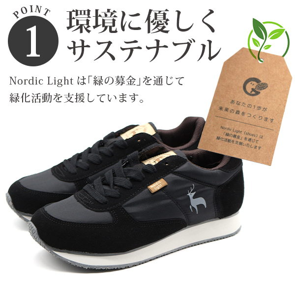 スニーカー レディース 靴 黒 ブラック おしゃれ 北欧 カジュアル