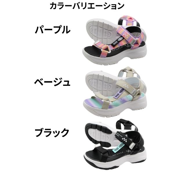 MoonStar サンダル キッズ ジュニア 子供 靴 黒 ブラック