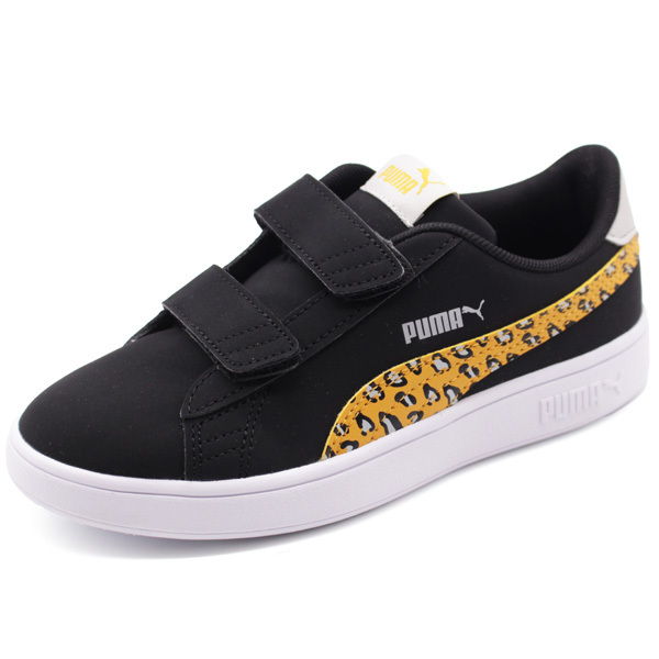 PUMA（プーマ） スニーカー キッズ 子供 靴 黒 ブラック ピンク 女の子